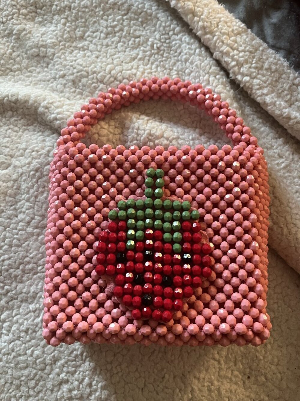 Bouffant and Broken Hearts by Kendra Dandy Strawberry Bag